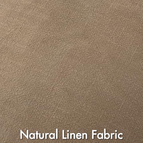 MIULEE Khaki Boho Linen Decorative Pillow Covers 24x24 Inch Pack of 4 - Image 2