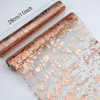 Snowkingdom 2 Pieces Rose Gold Table Runner 11"x108" Glitter Sequin Metallic Pink Thin Mesh Runner Sparkly Table Decorations for Wedding, Bridal Shower, Baby Shower Birthday Party - Image 4