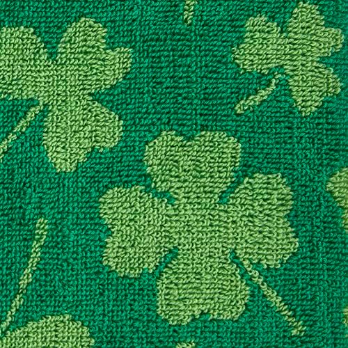 SKL Home St. Patrick's Day Shamrock Hand Towel Set-2pc, Jacquard, Green - Image 5