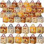 Wesnoy 48 Pcs Western Cowboy Party Gift Bag Bulk with Handle Non Woven Bag by Wesnoy