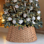Poen Woven Rattan Christmas Tree Collar - Image 6