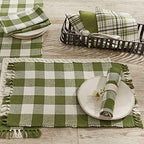 Park Designs Sage Buffalo Check Placemat Set of 4 - Image 2