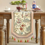 Patdrea Designer Vintage French Velvet Table Runner,12"X118"-Cullom - Image 2