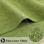 homing Faux Cotton Linen Placemats Set of 8, Cloth Dining Table Mats - Image 2
