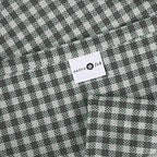 Native Fab Gingham Cloth Napkins 16x16 inches, 100% Cotton Dinner Napkins with Checks, Set of 12, Machine Washable Cloth Napkins, Soft Breathable Absorbent, Grey White - Image 5