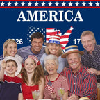 4th of July Backdrop Decorations 250th Anniversary USA Flag Patriotic Backdrop 8x8ft Banner Independence Day Photography Background Theme Party Decorations Supplies Photo Studio Props - Image 4