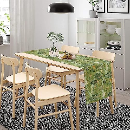 William Morris Original Design Green Table Runner Vintage Floral Table Runner for Dining Table Decor 13 x 120 Inch - Image 3