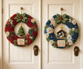 3D Fabric Poke Wreath DIY Kit for Adults Christmas Holiday Decor，2PCS E by Unknown