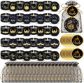 MTLEE 20 Set Ramadan Mubarak Scented Candle with Organza Bag and Cards Ramadan Gifts Eid Candles Muslim Scented Light Islamic Party Favors Gifts for Home Muslim Islam Festival Holiday Decor(Black) by MTLEE