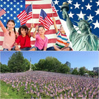 24 Pack 12x18 Inch American Flags For outside, US Flags with Kid-Safe Spear Top, Pluggable ground Multi-Purpose wood Flagpole , Patriotic Decorations, Memorial Day, 4th of July decorations,Independence Day Patriotic Holiday Yard Garden Flags - Image 7