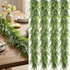 Yinder 4 Pack 6ft Boston Fern Garland, Artificial Hanging Greenery Vines - Image 3