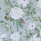 Park Designs Snowflowers Table Runner 13" x 54", Green - Image 3