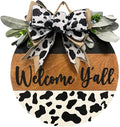 Wood front door sign Wood sign Home decor Welcome sign Sign for front door House warming gift Wedding gift (Black/White spots-DS012(A10) S003, 11" Width) by Unknown