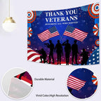 Veterans Day Backdrop Decorations Patriotic Banner 15x8ft - Image 7