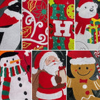 BHD BEAUTY 2026 New Christmas Stocking Red and Green Customized for Family Decorations Hanging Ornament 7 Pack - Image 3
