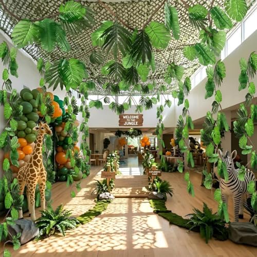 Jungle Party Decoration, 50 pcs Tropical Rainforest Classroom Decor - Image 7