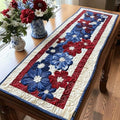 Quilted Table Runner, 3D Floral & Animals Design, Farmhouse Rustic Home Decor, for Dining Table Kitchen Holiday (A18,14x72 inches) by SodaMeow