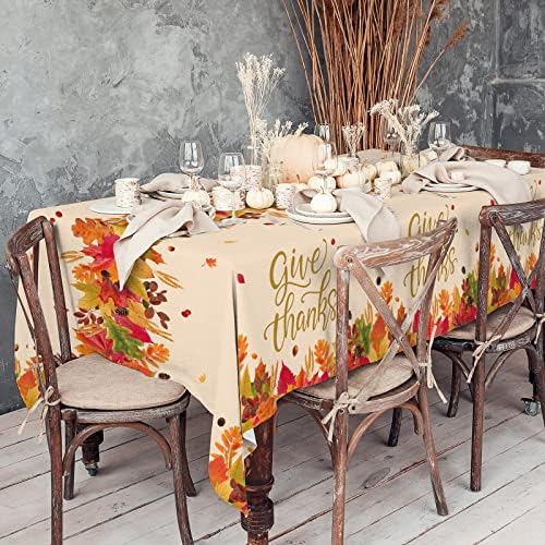 Fall theme Party Supplies Kit, Serve 25, Autumn Harvest Disposable Dinnerware Includes: Paper Dinner Plates, Dessert Plates, Napkins, Cups, and Tablecloth, for Thanksgiving Party Decorations - Image 6