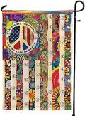 Flags-People Living Life In Peace Hippie Flag PSL318F, Garden Flag (11.5" x 17.5")-USA House Garden Flags Premium Polyester-Decorative Outdoor Flags by FLAGWIXLLC