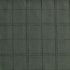 ZeeMart Linen Checked Farmhouse Placemats Set of 6, Army Green 13x19in - Image 4