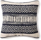 · REDEARTH · Textured Handwoven Throw Pillow Cases - Indigo Impressions - Image 3