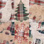 LUBOT New 3 Pack Christmas Stocking 20" Red Green Plush Plaid Mix and Match Classic Rustic Farmhouse Country Cotton Fireplace Hanging Xmas Stockings Decorations for Family Holiday Season Decor - Image 2