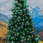 Novelty Lights 24FT 70 LED C6 Green Christmas String Lights, Outdoor - Image 4