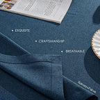 BALCONY & FALCON Rectangle Table Cloth Waterproof Dark Blue 57"x118" - Image 3