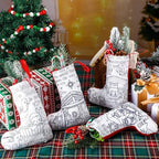 Toulite 24 Pcs DIY Color Your Own Christmas Stocking Craft Kit, Christian - Image 6