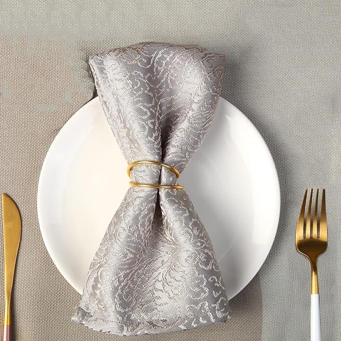 Gold Napkin Rings - 72 PCS Metal Spiral Napkin Rings(Spiral) - Image 4