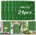 AOKIIE 20"x20" Artificial Grass Wall 24Pcs UV-Anti Boxwood for Outdoor by Aokiie