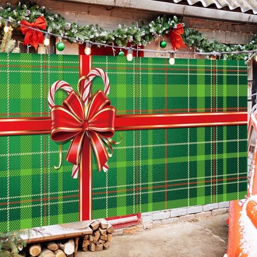 WovWeave Gift Box Garage Door Cover Banner, 7 x 16 ft - Image 7