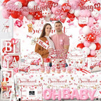 A Little Sweetheart is On The Way Decorations - 267Pcs Valentines Day Bear Truck Little Sweetheart Theme Balloon Arch Garland Set for Baby Shower Party Decoration - Image 6