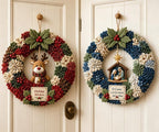 3D Fabric Poke Wreath DIY Kit for Adults Christmas Holiday Decor，2PCS N by Unknown