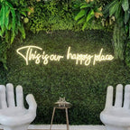 30×8 Inch This is Our Happy Place Neon Signs with Timing Remote, Warm White Led Light UP Sign for Wall Decor for Bedroom, Bar, Cafe, Office, Cave - Image 2