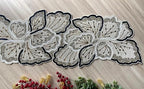 Enliven Handmade Beaded Table Runner, 13x36 Inches Lightweight Decorative Table Runner, Perfect for Dining/Wedding/Party/Everyday Use & Easy to Clean, Elegant Beaded Runner - Image 2