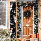 Winter Porch Sign 47" Let It Snow Snowman Front Porch Decor - Image 4