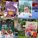 CDLong Seasonal Garden Flags Set of 12, Double Sided 28 x 40 Inch Yard Flag - Image 6