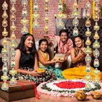 Blosssound 20 ft Diwali String Lights 40 Led Diya Happy Diwali Decoration Indian Festival of Lights Supplies for Deepavali Wedding Party Indoor Outdoor Window Decoration - Image 4