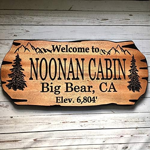 Personalized Cabin Sign Outdoor Wooden Sign Lake House Welcome Sign Rustic Decor - Image 2