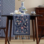 Patdrea Designer Vintage French Velvet Table Runner,12"X63"-Lanruoting - Image 2
