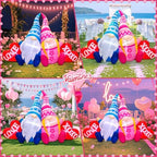 KOOY 5.5FT Mothers Day Inflatables Outdoor Decorations Valentine Day Blow up Yard Decoration Outdoor Inflatable Gnomes Love Heart with Light for Anniversary Valentine's Day Party Yard Décor - Image 2