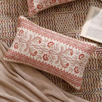 ISAENNE Designer Linen Throw Pillow Cover,Set of 2,20"x12"-Chamonix A - Image 7