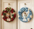 3D Fabric Poke Wreath DIY Kit for Adults Christmas Holiday Decor，2PCS M by Unknown
