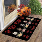 Halloween Horror Villains Welcome Doormat, in This House We Love Family Scary Movies Friday Vintage Non-Skid Floor Mat Decoration Kitchen Door Mat Bedroom Doormat 17x30 inch - Image 2