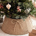 Foilswirl 24 Inch Christmas Tree Collar Wicker Tree Skirt Stand Base by Foilswirl