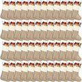 Zhanmai 48 Pcs Christmas Burlap Stocking Sublimation Natural Jute Christmas Stockings for Xmas Fireplace Hanging Farmhouse Decor Tree Ornaments Holiday DIY Craft Decoration, 4'' x 6.7'' (Simple Color) by Zhanmai