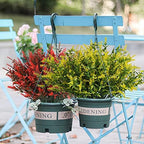 RECUTMS 20 Bundles Outdoor Artificial Flower UV Resistant Fake Stems Plants - Image 4