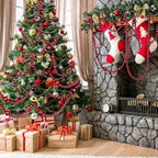 Bucherry 4 Pcs Christmas Wood Bead Garland 28.8 Feet, Red - Image 6