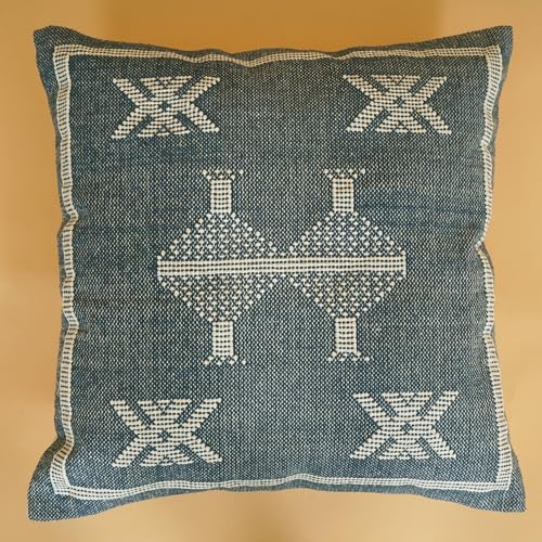 Indian Cotton Cushion Cover Sabra Kilim Pillow Cover Designer Decorative Sofa 18x18 Inche Handwoven Cushion Case for Farmhouse Home Decor Spring Decorative Pillow (Pattern 10) - Image 3